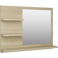Badspiegel Sonoma-Eiche 60x10,5x45 cm Holzwerkstoff Vidaxl Braun von BONNEVIE