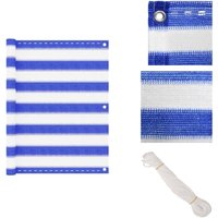 Vidaxl - Balkon-Sichtschutz Blau und Weiß 75x400 cm hdpe - Balkon Sichtschutz - hdpe Sichtschutz - Windsichtsschutz - Wasserabweisender Sichtschutz von VIDAXL
