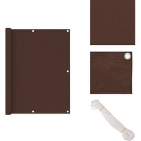 Balkon-Sichtschutz Braun 120x300 cm Oxford-Gewebe - Balkon Sichtschutz - Privatsphäre Im Freien - Windschutz - Wasserfest - uv Schutz Balkon-Sichtschutz Braun 120x300 cm Oxford-Gewebe - Balkon Sichtschutz - Privatsphäre Im Freien - Windschutz - Wasserfest - uv Schutz von VIDAXL