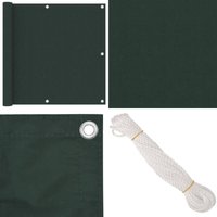 Vidaxl - Balkon-Sichtschutz Dunkelgrün 90x600 cm Oxford-Gewebe - Balkon Sichtschutz - Privatsphäre Schutz - Windschutz - Wasserfest - uv Schutz von VIDAXL