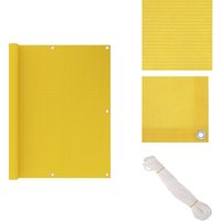 Vidaxl - Balkon-Sichtschutz Gelb 120x400 cm hdpe - Balkon Sichtschutz - hdpe Sichtschutz - Gelber Balkon Schirm - Windsichtbarer Schutz - uv von VIDAXL
