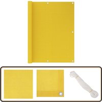 Vidaxl - Balkon-Sichtschutz Gelb 120x400 cm hdpe - Balkon Sichtschutz - hdpe Sichtschutz - Gelber Balkon Schirm - Windsichtbarer Schutz - uv Vidaxl - Balkon-Sichtschutz Gelb 120x400 cm hdpe - Balkon Sichtschutz - hdpe Sichtschutz - Gelber Balkon Schirm - Windsichtbarer Schutz - uv von VIDAXL