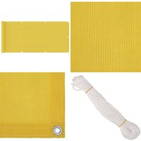 Vidaxl - Balkon-Sichtschutz Gelb 75x500 cm hdpe - Balkon Sichtschutz - hdpe Sichtschutz - Gelber Balkon Schirm - Windsichtbarer Sichtschutz - uv Vidaxl - Balkon-Sichtschutz Gelb 75x500 cm hdpe - Balkon Sichtschutz - hdpe Sichtschutz - Gelber Balkon Schirm - Windsichtbarer Sichtschutz - uv von VIDAXL