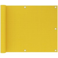 Balkon-Sichtschutz Gelb 75x600 cm hdpe Vidaxl von VIDAXL