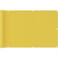 Balkon-Sichtschutz Gelb 90x400 cm hdpe Vidaxl von VIDAXL