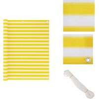Vidaxl - Balkon-Sichtschutz Gelb und Weiß 120x500 cm hdpe - Balkon Sichtschutz - hdpe - Winddurchlässig - Uv-resistent - Wetterfest von VIDAXL
