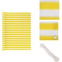 Vidaxl - Balkon-Sichtschutz Gelb und Weiß 120x600 cm hdpe - Balkon Sichtschutz - hdpe Sichtschutz - Gelber Balkon Schirm - Weisser Balkon Schirm Vidaxl - Balkon-Sichtschutz Gelb und Weiß 120x600 cm hdpe - Balkon Sichtschutz - hdpe Sichtschutz - Gelber Balkon Schirm - Weisser Balkon Schirm von VIDAXL