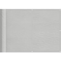 Balkon-Sichtschutz Hellgrau 75x400 cm 100 % Polyester-Oxford Vidaxl von VIDAXL