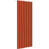 Balkon-Sichtschutz,Balkonverkleidung Orange und Braun 80x240 cm Oxford-Gewebe vidaXL von BONNEVIE