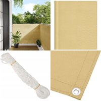 Vidaxl - Balkon-Sichtschutz Sandfarben 120x1000cm 100% Polyester-Oxford - Balkonsichtschutz - Sonnenschutz Balkon - Sichtschutzwand - Windschutz Vidaxl - Balkon-Sichtschutz Sandfarben 120x1000cm 100% Polyester-Oxford - Balkonsichtschutz - Sonnenschutz Balkon - Sichtschutzwand - Windschutz von VIDAXL