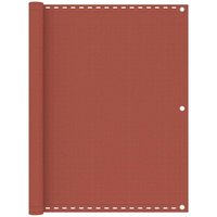 Vidaxl - Balkon-Sichtschutz Terracotta-Rot 120x600 cm hdpe von VIDAXL