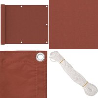 Vidaxl - Balkon-Sichtschutz Terracotta-Rot 75x500 cm Oxford-Gewebe - Balkon Sichtschutz - Privatsphäre Schutz - Windschutz - Wasserabweisend - uv Vidaxl - Balkon-Sichtschutz Terracotta-Rot 75x500 cm Oxford-Gewebe - Balkon Sichtschutz - Privatsphäre Schutz - Windschutz - Wasserabweisend - uv von VIDAXL