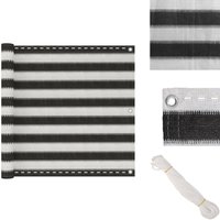 Vidaxl - Balkon-Sichtschutz hdpe 90x500 cm Anthrazit und Weiß - Balkon Sichtschutz - hdpe Sonnenschutz - Balkongardine - Windsack - uv Schutz Vidaxl - Balkon-Sichtschutz hdpe 90x500 cm Anthrazit und Weiß - Balkon Sichtschutz - hdpe Sonnenschutz - Balkongardine - Windsack - uv Schutz von VIDAXL