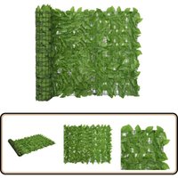 Balkon-Sichtschutz mit Grünen Blättern 400x100 cm - Balkon Sichtschutz - Gartensichtschutz - Privacy Screen - Windschutz - uv Schutz von VIDAXL