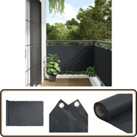 Vidaxl - Balkonsichtschutz Oxfordgewebe 75x400 cm Anthrazit - Balkon Privacy Screen - Sichtschutz Für Balkon - Windschutz - Wasserfest - uv Schutz von VIDAXL