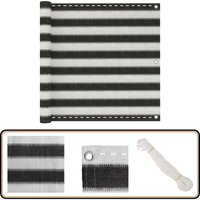 Vidaxl - Balkonsichtschutz hdpe 90x400 cm anthrazit und weiß - Balkon Privacy Screen - hdpe Blickschutz - Winddurchlässiger Sichtschutz Vidaxl - Balkonsichtschutz hdpe 90x400 cm anthrazit und weiß - Balkon Privacy Screen - hdpe Blickschutz - Winddurchlässiger Sichtschutz von VIDAXL