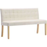 Vidaxl - Bank 140 cm Creme Samt Vidaxl - Bank 140 cm Creme Samt von VIDAXL