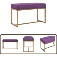 Vidaxl - Bank 80 cm Lila Samt - Samtbank - Wohnzimmer Dekoration - Flurbank - Beistelltisch - Bequeme Bank Vidaxl - Bank 80 cm Lila Samt - Samtbank - Wohnzimmer Dekoration - Flurbank - Beistelltisch - Bequeme Bank von VIDAXL