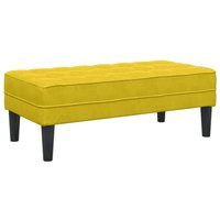 Vidaxl - Bank Gelb 113 x 57 x 39 cm Samt von VIDAXL