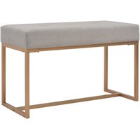 Bank 80 cm Grau Samt - Vidaxl Bank 80 cm Grau Samt - Vidaxl von VIDAXL