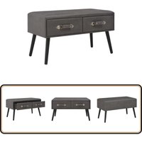 Vidaxl - Bank mit Schubladen 80 cm Grau Kunstleder - Sitzbank - Wohnzimmermöbel - Kommode - Beistelltisch - Grau Vidaxl - Bank mit Schubladen 80 cm Grau Kunstleder - Sitzbank - Wohnzimmermöbel - Kommode - Beistelltisch - Grau von VIDAXL