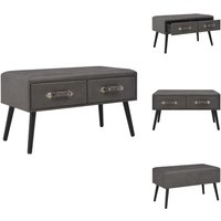 Vidaxl - Bank mit Schubladen 80 cm Grau Kunstleder - Sitzbank - Wohnzimmermöbel - Kommode - Beistelltisch - Grau Vidaxl - Bank mit Schubladen 80 cm Grau Kunstleder - Sitzbank - Wohnzimmermöbel - Kommode - Beistelltisch - Grau von VIDAXL
