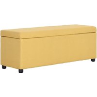 Vidaxl - Bank mit Staufach 116 cm Gelb Polyester Vidaxl - Bank mit Staufach 116 cm Gelb Polyester von VIDAXL
