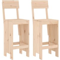 Barhocker 2 Stk. 40x48,5x115,5 cm Massivholz Kiefer Vidaxl von VIDAXL