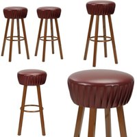 Vidaxl - Barhocker 2 Stk. Braun Kunstleder - Industrieller Barhocker - Vintage Barstühle - Barhocker Set - Kunstleder Barstühle - Stahleinrichtung Vidaxl - Barhocker 2 Stk. Braun Kunstleder - Industrieller Barhocker - Vintage Barstühle - Barhocker Set - Kunstleder Barstühle - Stahleinrichtung von VIDAXL