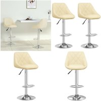 Vidaxl - Barhocker 2 Stk. Creme Kunstleder - Barhocker - Küchenhocker - Drehbares Stuhl - Hochwertiger Barhocker - Cremefarbener Barhocker - Home & Vidaxl - Barhocker 2 Stk. Creme Kunstleder - Barhocker - Küchenhocker - Drehbares Stuhl - Hochwertiger Barhocker - Cremefarbener Barhocker - Home & von VIDAXL