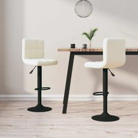 Barhocker 2 Stk. Creme Samt Vidaxl von VIDAXL