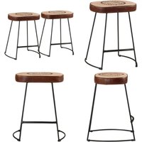 Barhocker 2 Stk. Dunkelbraun 40x29,5x53 cm - Barhocker - Küche - Wohnzimmer - Restaurant - Garten - Home & Living von VIDAXL