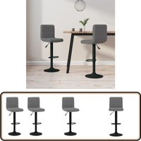 Barhocker 2 Stk. Dunkelgrau Samt - Samt Sessel - Barhocker - Hochwertiger Stuhl - Drehbares Bürostuhl - Höhenverstellbar von VIDAXL