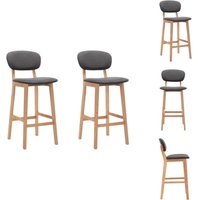 Vidaxl - Barhocker 2 Stk. Dunkelgrau Stoff - Barhocker - Stühle - Küche - Wohnzimmer - Büro Vidaxl - Barhocker 2 Stk. Dunkelgrau Stoff - Barhocker - Stühle - Küche - Wohnzimmer - Büro von VIDAXL