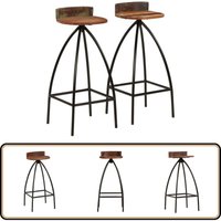 Barhocker 2 Stk. Massives Altholz - Holz Barhocker - Altholz Stuhl - Vintage Barstühle - Barhockersatz - Küchenstühle Barhocker 2 Stk. Massives Altholz - Holz Barhocker - Altholz Stuhl - Vintage Barstühle - Barhockersatz - Küchenstühle von VIDAXL