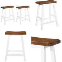 Barhocker 2 Stk. Massivholz - Barhocker - Holzbarhocker - Massivholzküche - Küchenstuhl - Wohnzimmerdeko - Home & Living von VIDAXL