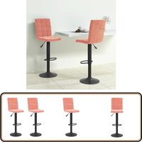 Vidaxl - Barhocker 2 Stk. Rosa Samt - Barhocker - Rosa - Samt - Stuhl - Küchenstuhl von VIDAXL