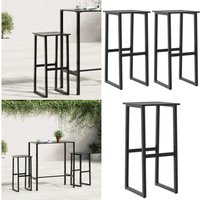 Vidaxl - Barhocker 2 Stk. Schwarz 38x38x80 cm Pulverbeschichteter Stahl - Barhocker - Tresenhocker - Gartenstühle - Outdoor Möbel - Metallstühle Vidaxl - Barhocker 2 Stk. Schwarz 38x38x80 cm Pulverbeschichteter Stahl - Barhocker - Tresenhocker - Gartenstühle - Outdoor Möbel - Metallstühle von VIDAXL