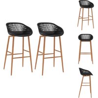 Vidaxl - Barhocker 2 Stk. Schwarz - Barhocker - Stühle - Küchenstühle - Barstühle - Schwarz Vidaxl - Barhocker 2 Stk. Schwarz - Barhocker - Stühle - Küchenstühle - Barstühle - Schwarz von VIDAXL