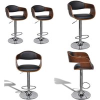 Vidaxl - Barhocker 2 Stk. Schwarz Bugholz und Kunstleder - Barhocker - Küchenhocker - Esszimmerstühle - Höhenverstellbare Barhocker - Barstühle Vidaxl - Barhocker 2 Stk. Schwarz Bugholz und Kunstleder - Barhocker - Küchenhocker - Esszimmerstühle - Höhenverstellbare Barhocker - Barstühle von VIDAXL