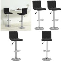 Vidaxl - Barhocker 2 Stk. Schwarz Samt - Samtsitzsack - Barhocker Schwarz - Drehbares Barstool - Hochwertiger Barhocker - Küchenhocker - Home & Living Vidaxl - Barhocker 2 Stk. Schwarz Samt - Samtsitzsack - Barhocker Schwarz - Drehbares Barstool - Hochwertiger Barhocker - Küchenhocker - Home & Living von VIDAXL