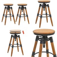 Vidaxl - Barhocker 2 Stk. Tanne Massivholz - Industriel Design - Barhocker - Holz Barhocker - Küchenhocker - Esszimmerstühle - Home & Living Vidaxl - Barhocker 2 Stk. Tanne Massivholz - Industriel Design - Barhocker - Holz Barhocker - Küchenhocker - Esszimmerstühle - Home & Living von VIDAXL