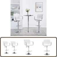 Vidaxl - Barhocker 2 Stk. Weiß Kunstleder - Barhocker - Küchenhocker - Sitzhocker - Hochstuhl - Weißer Barhocker Vidaxl - Barhocker 2 Stk. Weiß Kunstleder - Barhocker - Küchenhocker - Sitzhocker - Hochstuhl - Weißer Barhocker von VIDAXL