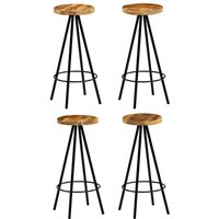 Barhocker 4 Stk. Massivholz Mango - Vidaxl von VIDAXL