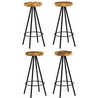 Barhocker 4 Stk. Massivholz Mango - Vidaxl von VIDAXL