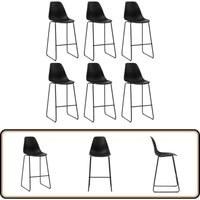 Vidaxl - Barhocker 6 Stk. Schwarz Kunststoff - Barhocker - Küchenhocker - Barstühle - Set Von 6 - Schwarz Vidaxl - Barhocker 6 Stk. Schwarz Kunststoff - Barhocker - Küchenhocker - Barstühle - Set Von 6 - Schwarz von VIDAXL