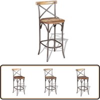 Barhocker Altholz Massiv - Holz Barhocker - Antik Stil Barstuhl - Recyceltes Holz - Handgefertigter Barstuhl - Designer Barstool Barhocker Altholz Massiv - Holz Barhocker - Antik Stil Barstuhl - Recyceltes Holz - Handgefertigter Barstuhl - Designer Barstool von VIDAXL