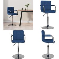 Barhocker Blau Stoff - Vidaxl von VIDAXL