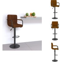 Vidaxl - Barhocker Braun Samt - Barhocker - Tresenhocker - Thekenhocker - Barstuhl von VIDAXL