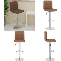 Vidaxl - Barhocker Braun Stoff - Barhocker - Sitzhocker - Küchenhocker - Höhenverstellbar - Drehbares Stuhl - Home & Living Vidaxl - Barhocker Braun Stoff - Barhocker - Sitzhocker - Küchenhocker - Höhenverstellbar - Drehbares Stuhl - Home & Living von VIDAXL